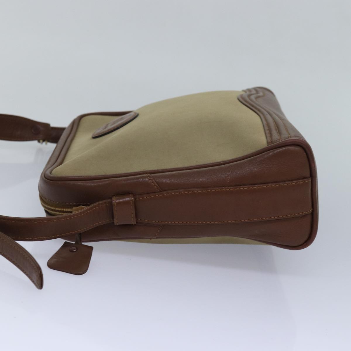 Burberry Luxury ss Shoulder Bag Auth Bs16124 Leather Canvas Beige