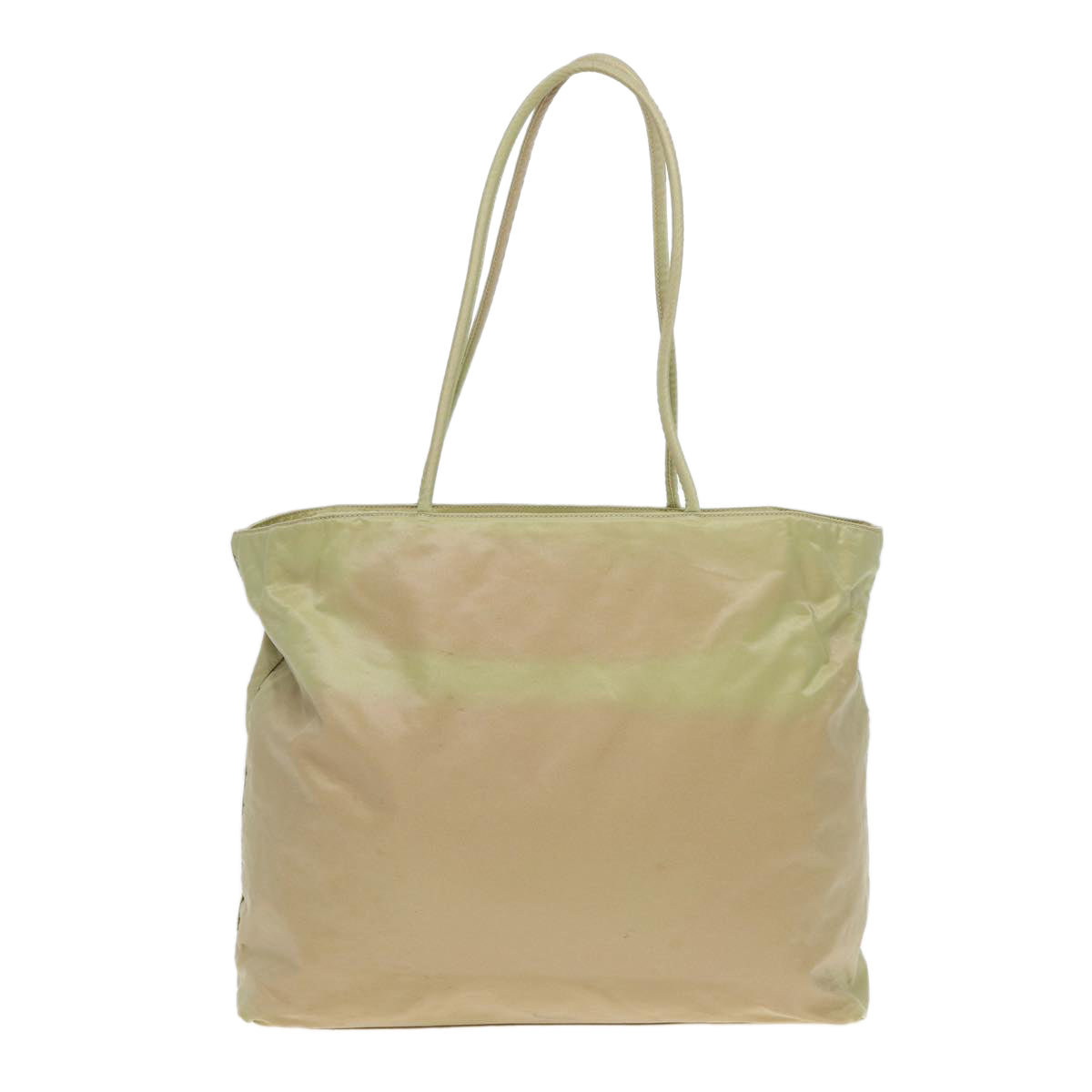 Prada Tote Bag Auth Nylon Beige Beige Auth Bs16147