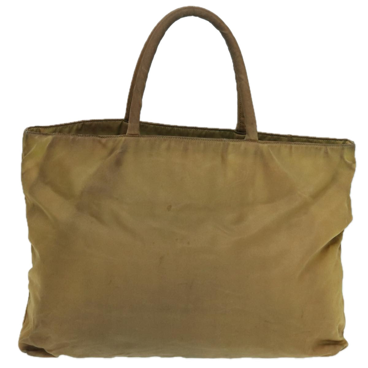Prada Hand Bag Auth Nylon Brown Travel Bag Brown Auth Bs16168