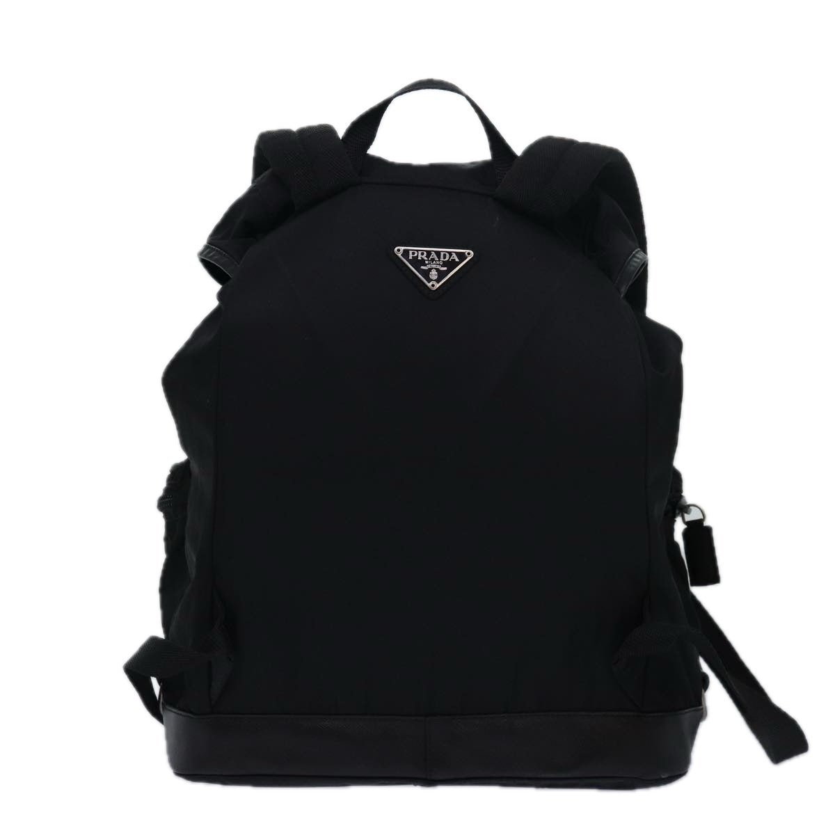 Prada Backpack Auth Nylon Black Black Auth Bs16173
