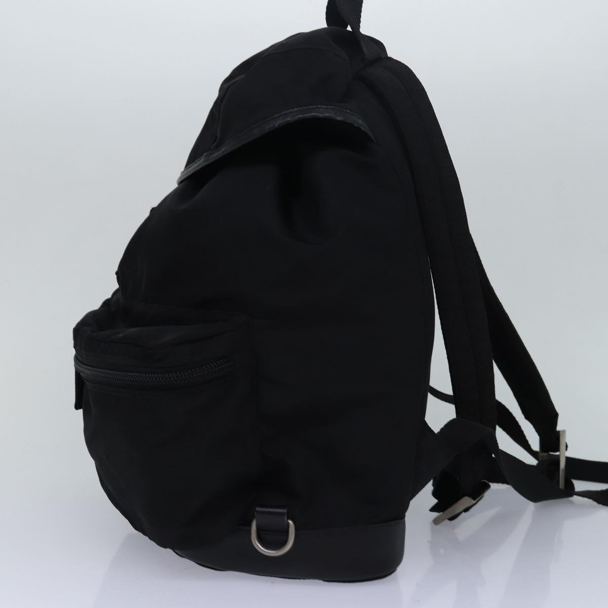 Prada Backpack Auth Nylon Black Black Auth Bs16173