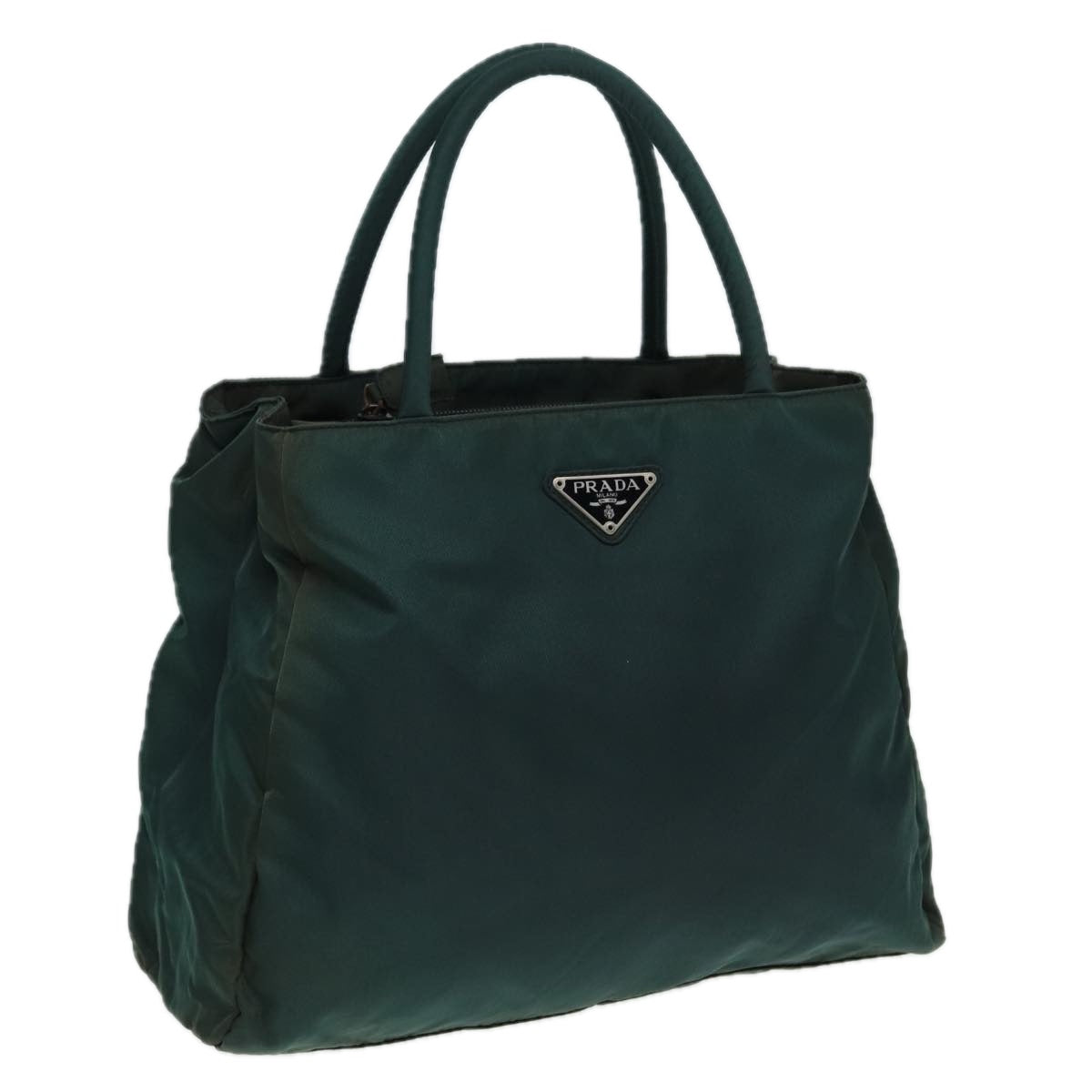 Prada Hand Bag Khaki Auth Nylon Travel Bag Khaki Auth Bs16222