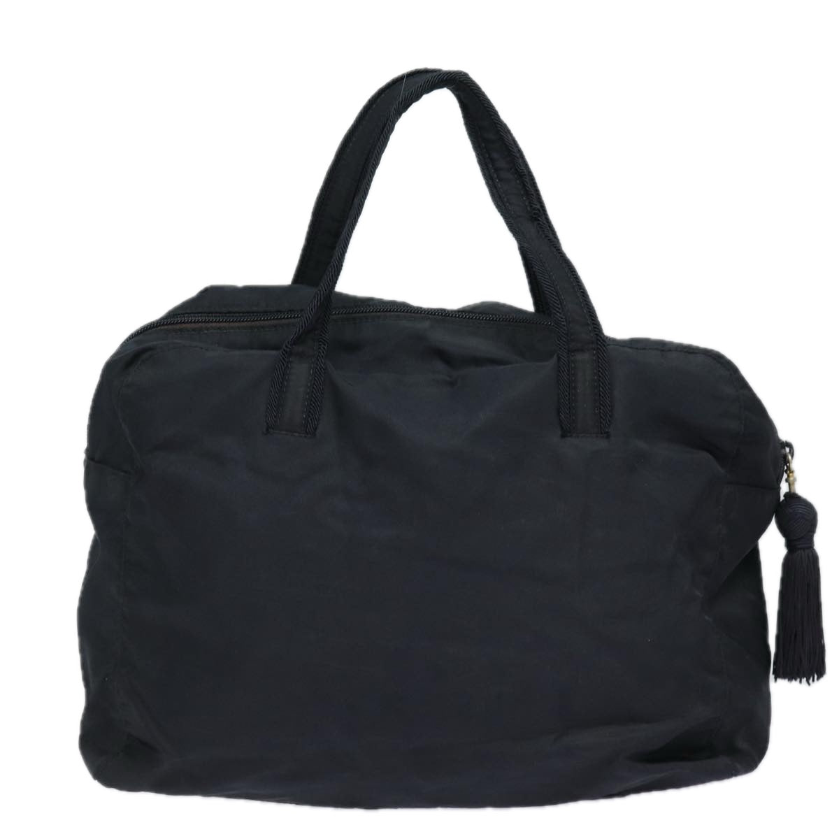 Prada Hand Bag Auth Nylon Navy Travel Bag Navy Auth Bs16441