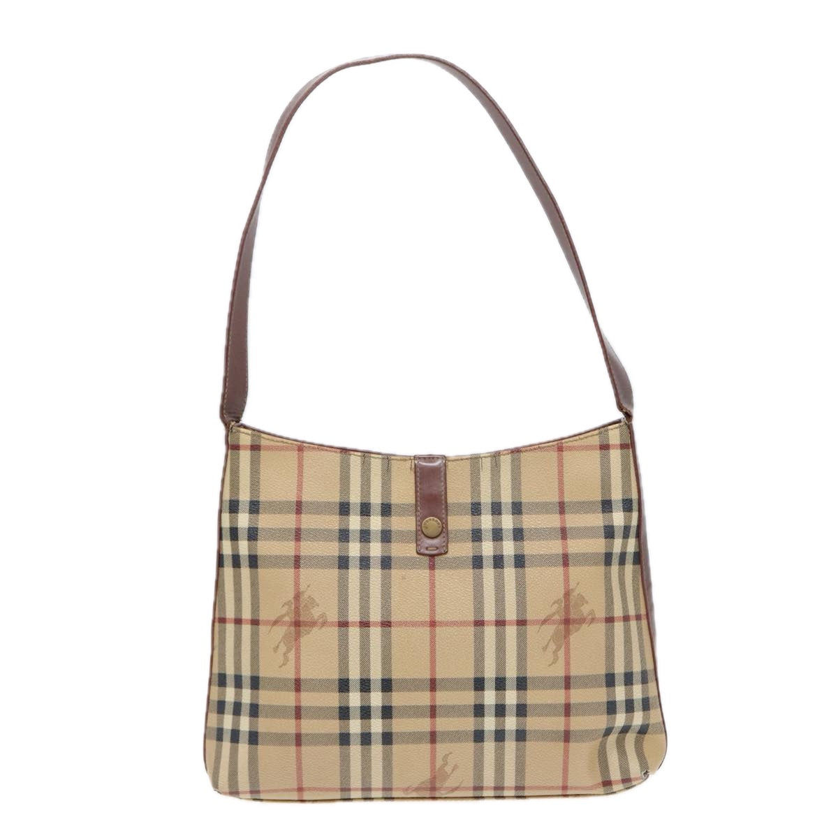 Burberry Luxury Nova Check Shoulder Bag Auth Bs16479 Canvas Beige