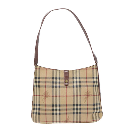 Burberry Luxury Nova Check Shoulder Bag Auth Bs16479 Canvas Beige