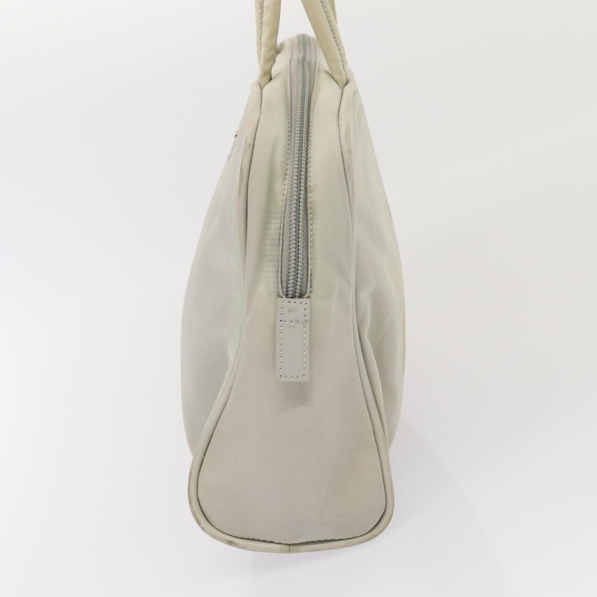 Prada Hand Bag Auth Nylon Gray Travel Bag Gray Auth Bs16502