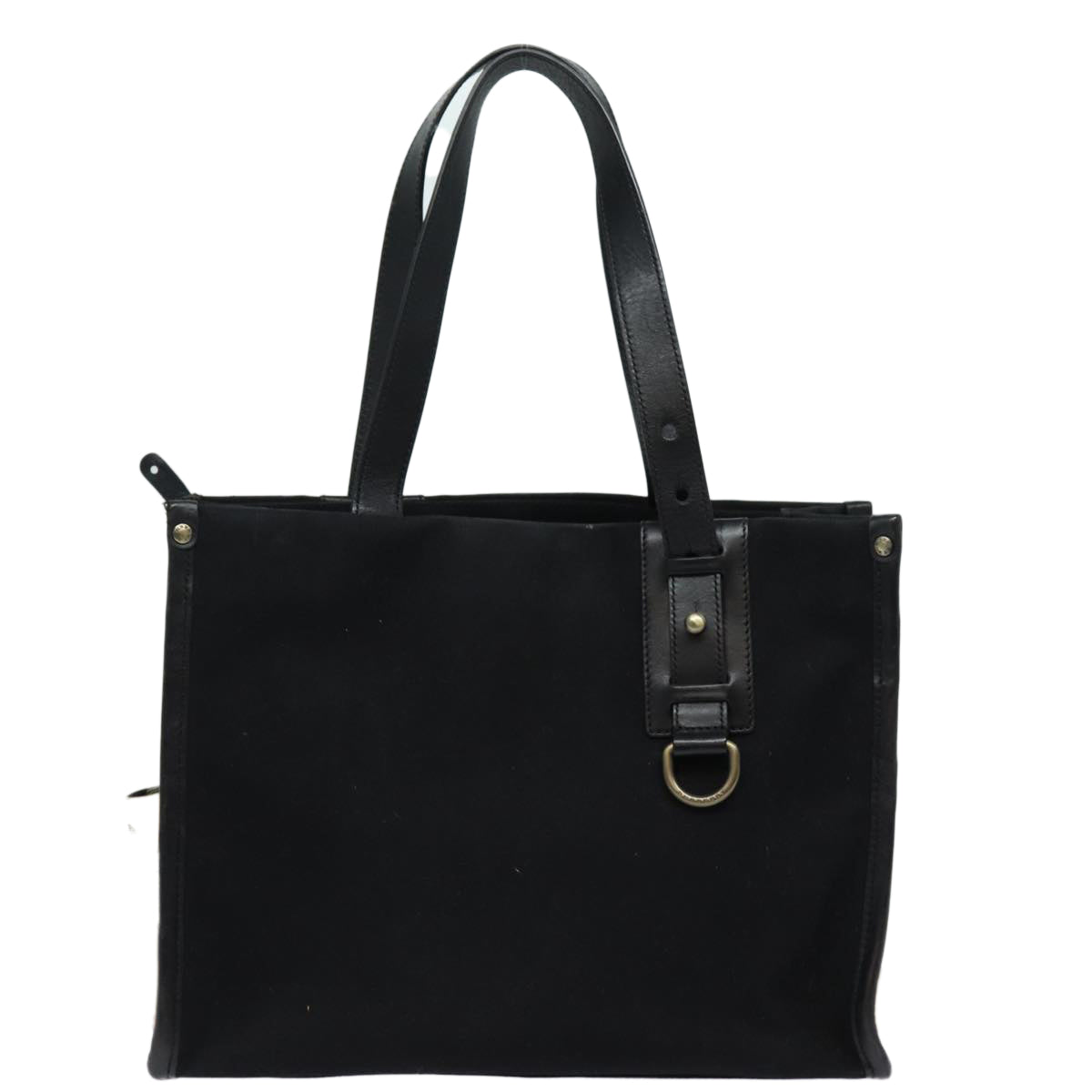 Burberry Luxury Tote Bag Auth Bs16580 Canvas Black Beige