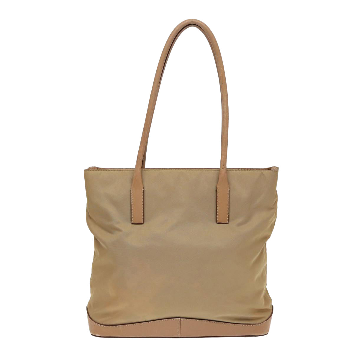 Prada Tote Bag Auth Nylon Beige