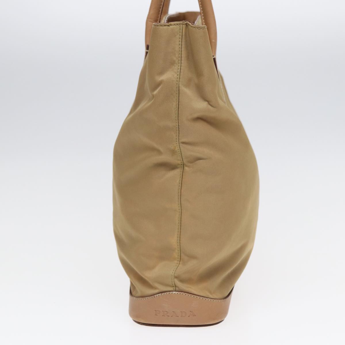 Prada Tote Bag Auth Nylon Beige
