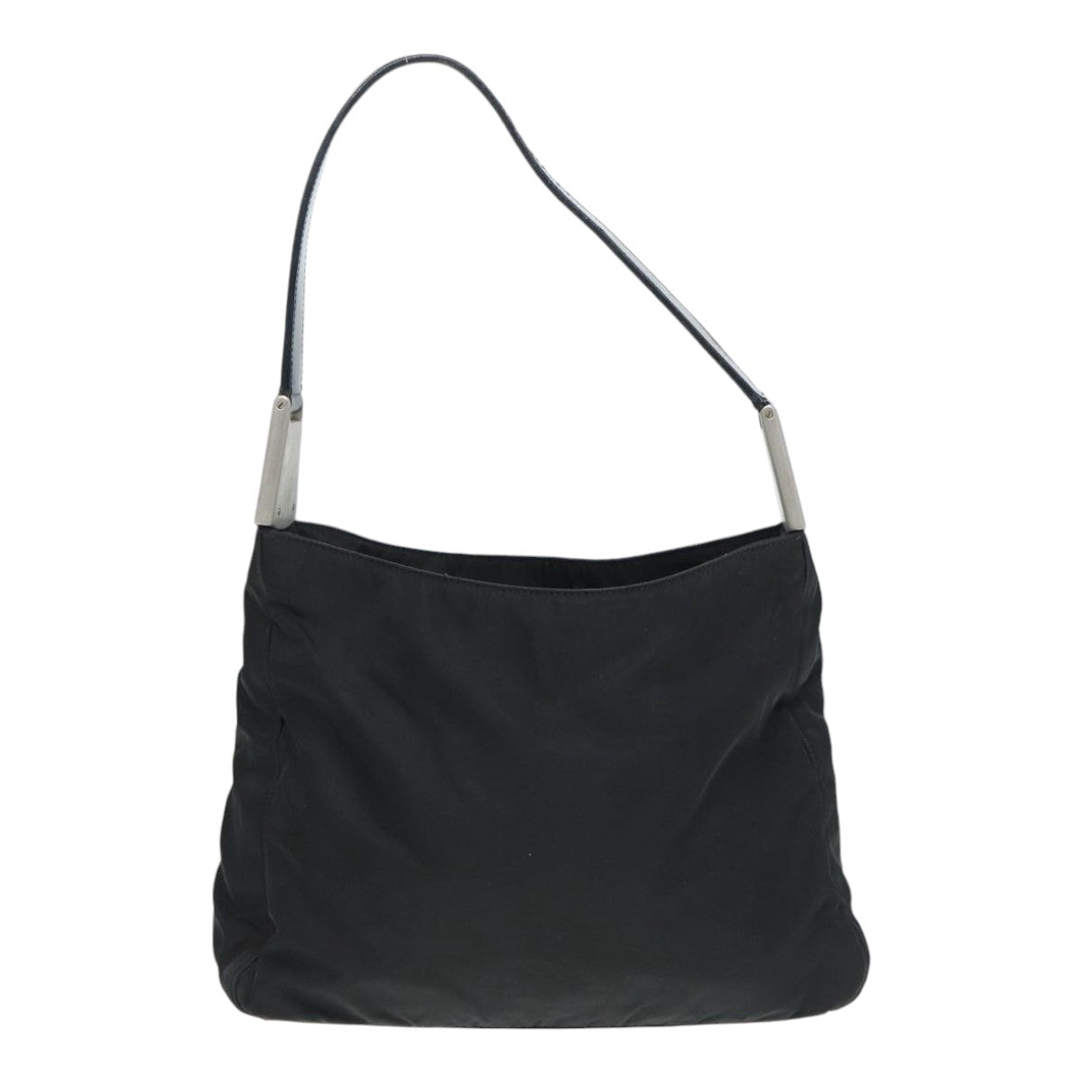 Prada Hand Bag Auth Nylon Black Travel Bag Black Auth Bs16849
