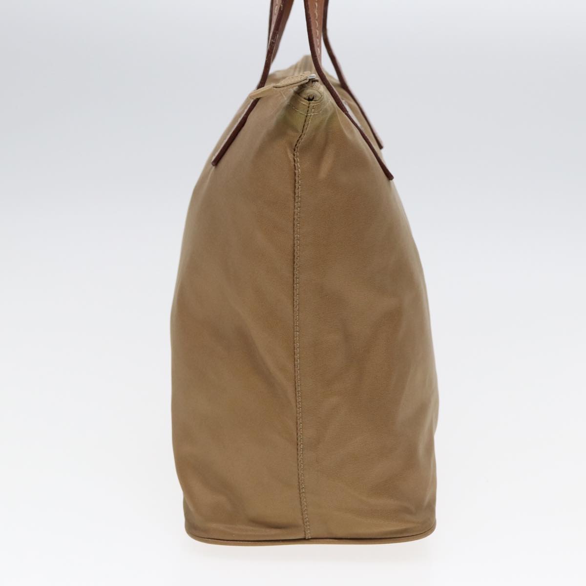 Prada Hand Bag Auth Nylon Beige Travel Bag Beige Auth Bs16850