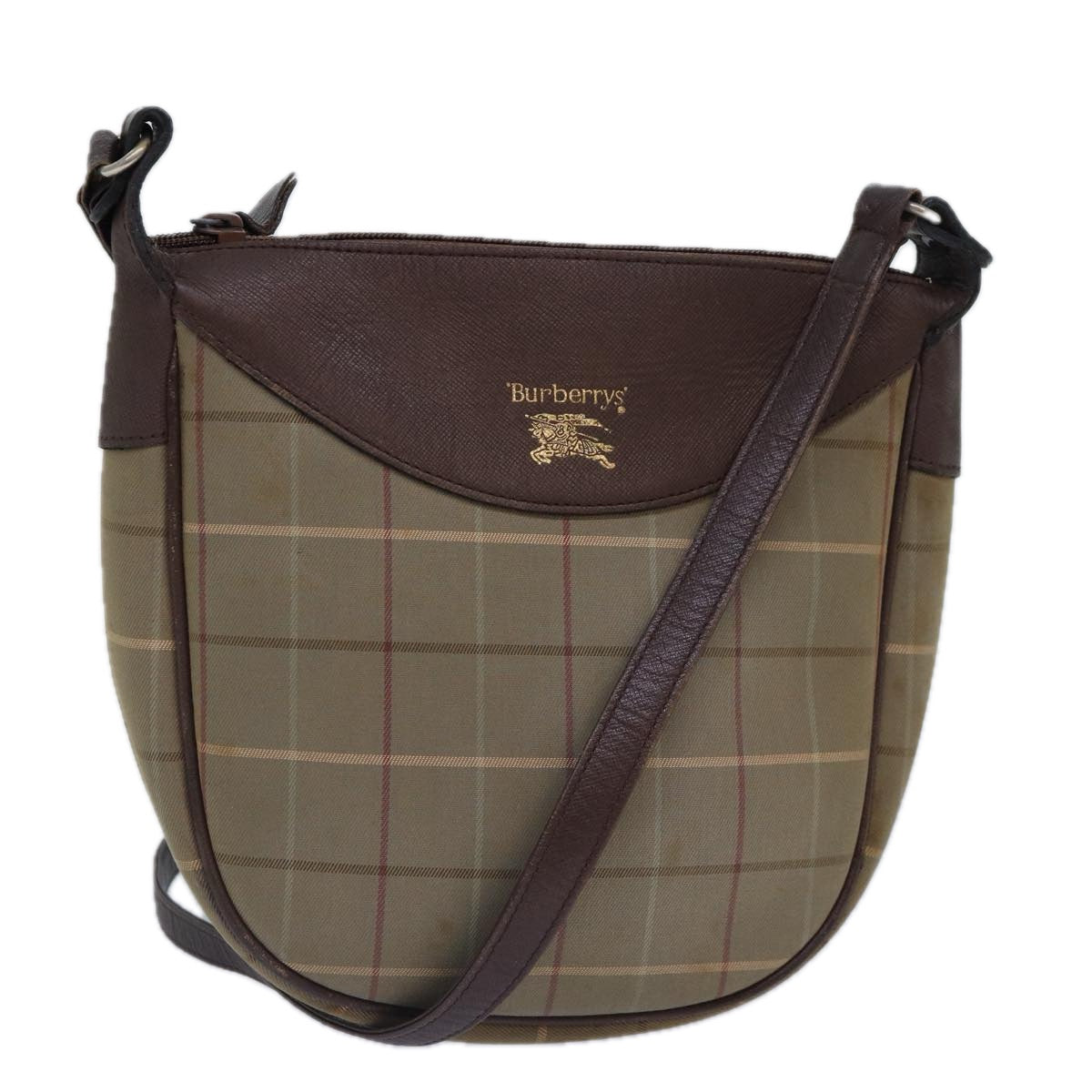 Burberry Luxury ss Nova Check Shoulder Bag Auth Bs16875 Canvas Beige