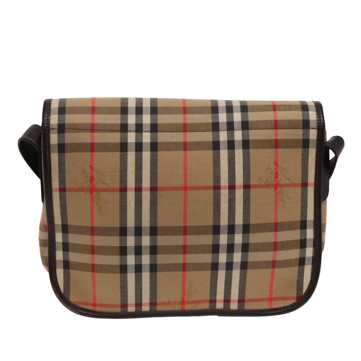 Burberry Luxury ss Nova Check Shoulder Bag Auth Bs17481 Canvas Beige Gold