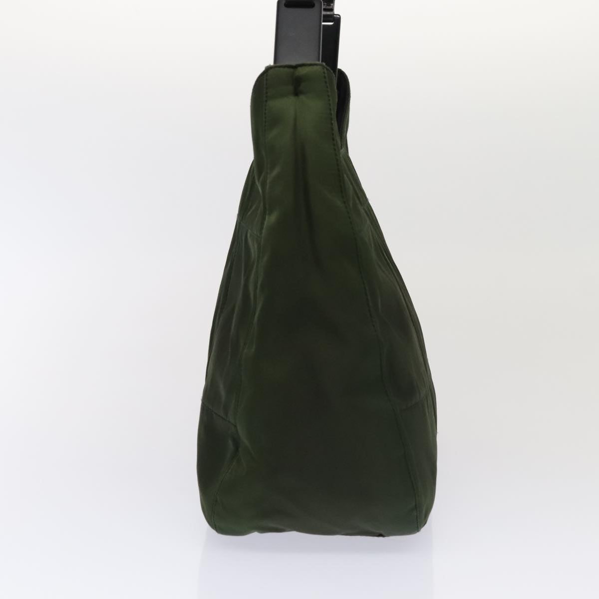Prada Shoulder Bag Auth Nylon Black Green