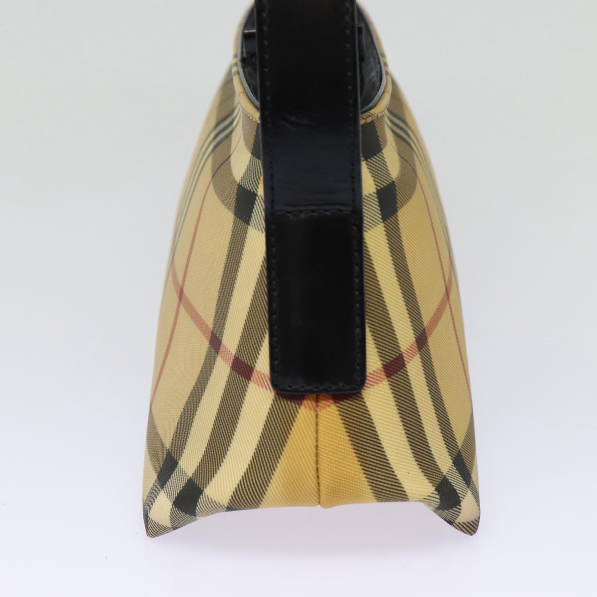 Burberry Luxury Nova Check Shoulder Bag Pvc Auth Bs17559 Beige