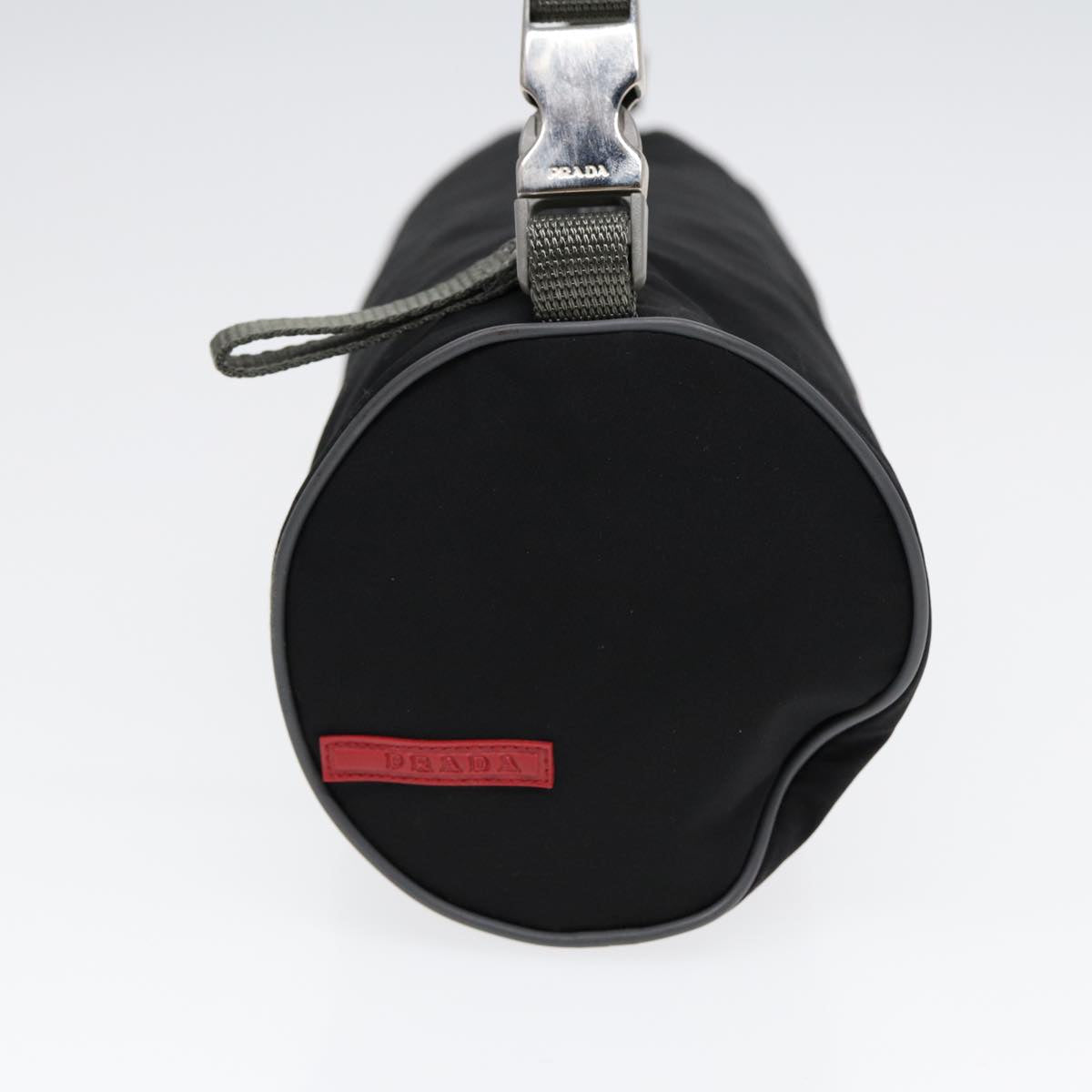 Prada Sports Shoulder Bag Auth Nylon Black Silver