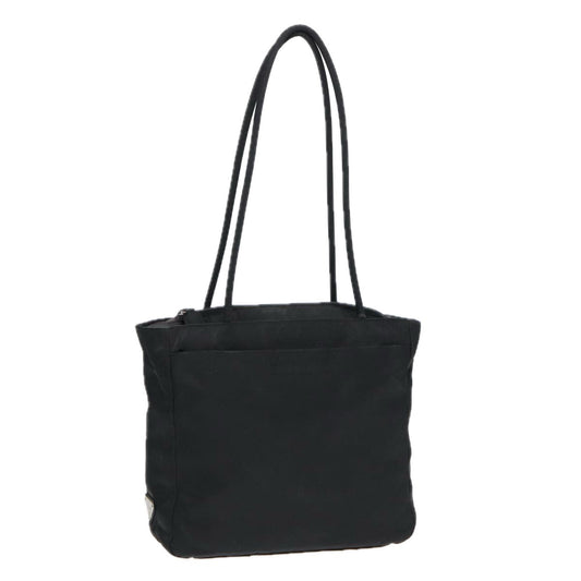 Prada Tote Bag Auth Nylon Black Silver Black Auth Bs17775