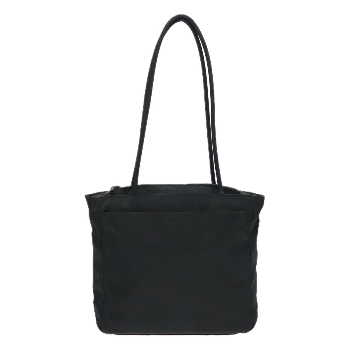 Prada Tote Bag Auth Nylon Black Silver Black Auth Bs17775