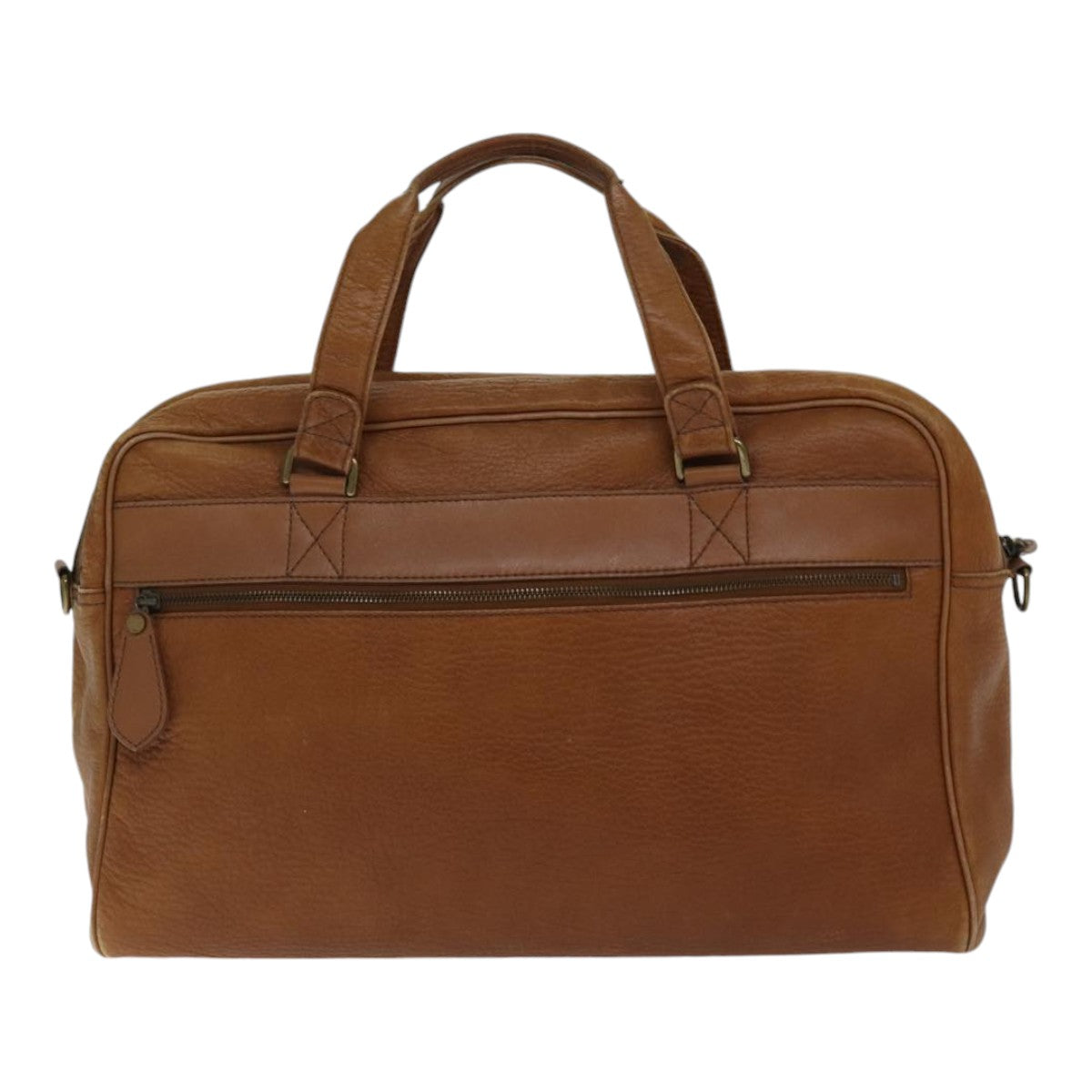 Burberry Luxury ss Boston Bag Auth Bs17786 Leather Brown Travel Bag