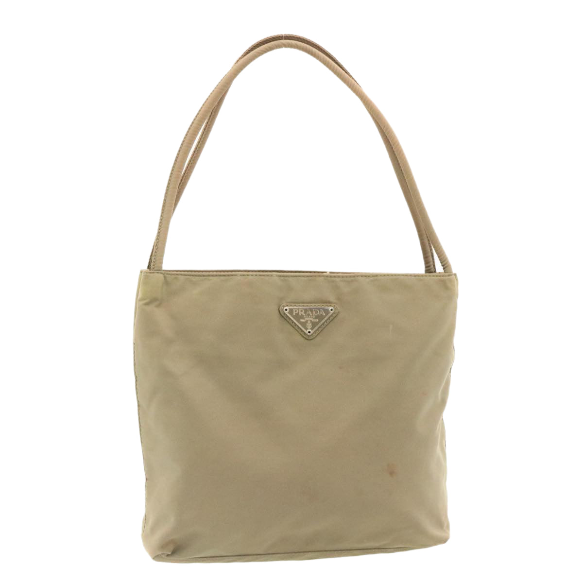 Prada Hand Bag Khaki Auth Nylon Travel Bag Khaki Auth Bs205