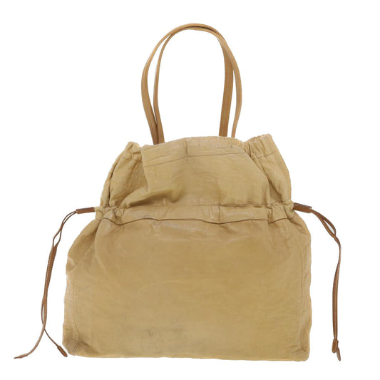 Prada Tote Bag Leather Beige Leather Beige Bs4283