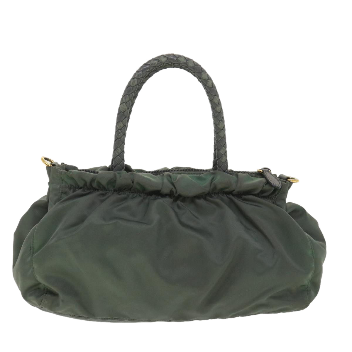 Prada Shoulder Bag 2Way Khaki Nylon