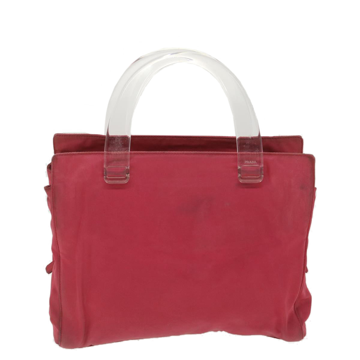 Prada Hand Bag Nylon Pink Travel Bag Nylon Pink Bs4613