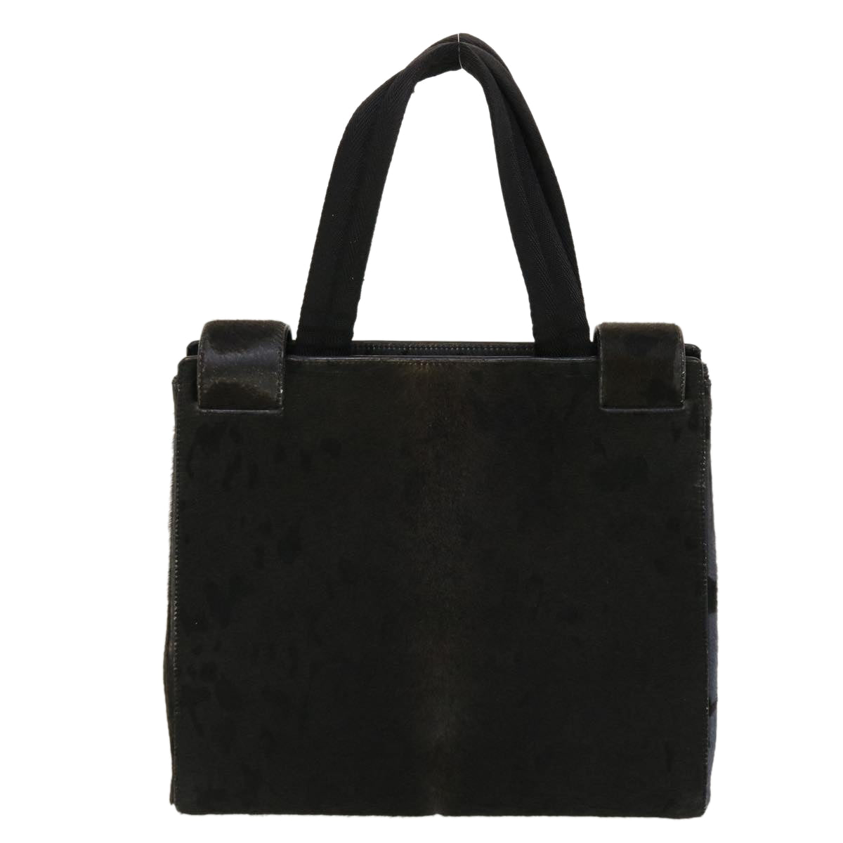 Prada Hand Bag Harako Leather Black Travel Bag