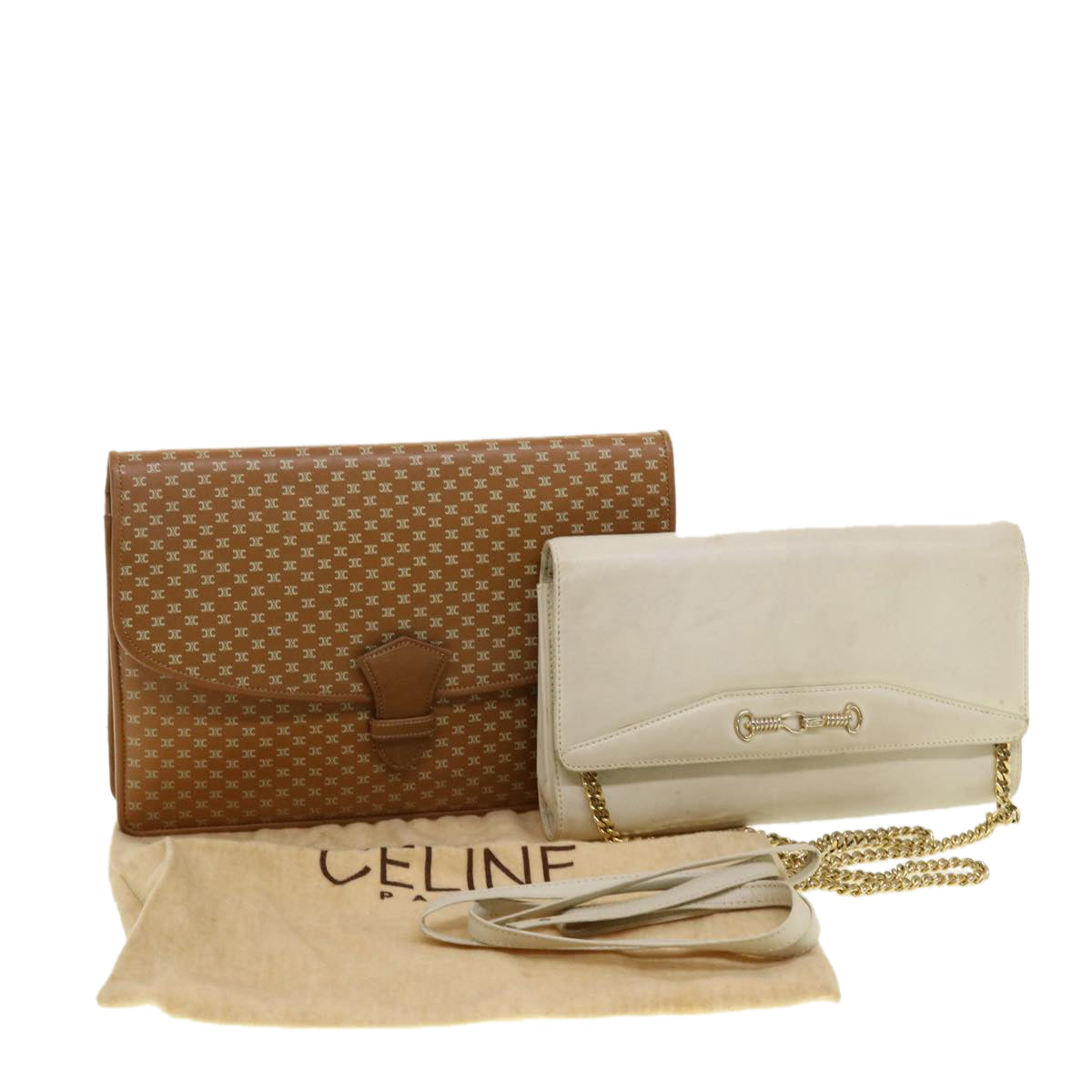 Luxury Shoulder Clutch Bag Set Whe Leather Brown Shoulder Bag