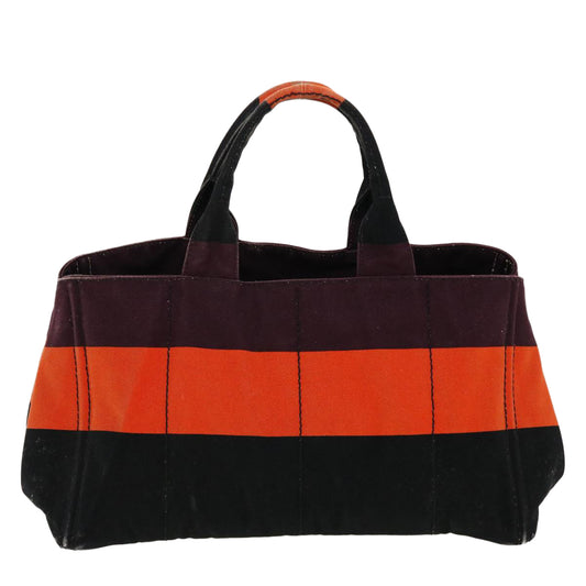 Prada Kanapa Mm Hand Bag Auth Canvas Orange Travel Bag
