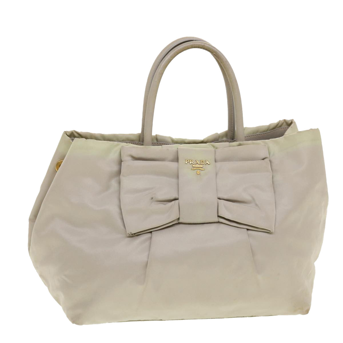 Prada Hand Bag Nylon Beige Travel Bag Nylon Beige Bs5442