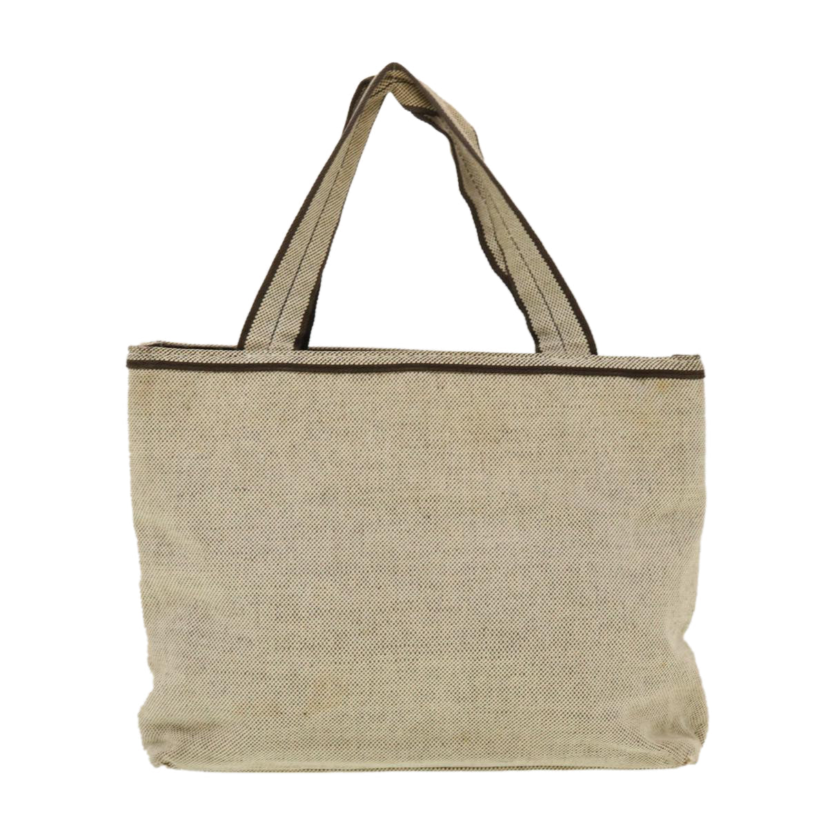Prada Hand Bag Canvas Gray Travel Bag