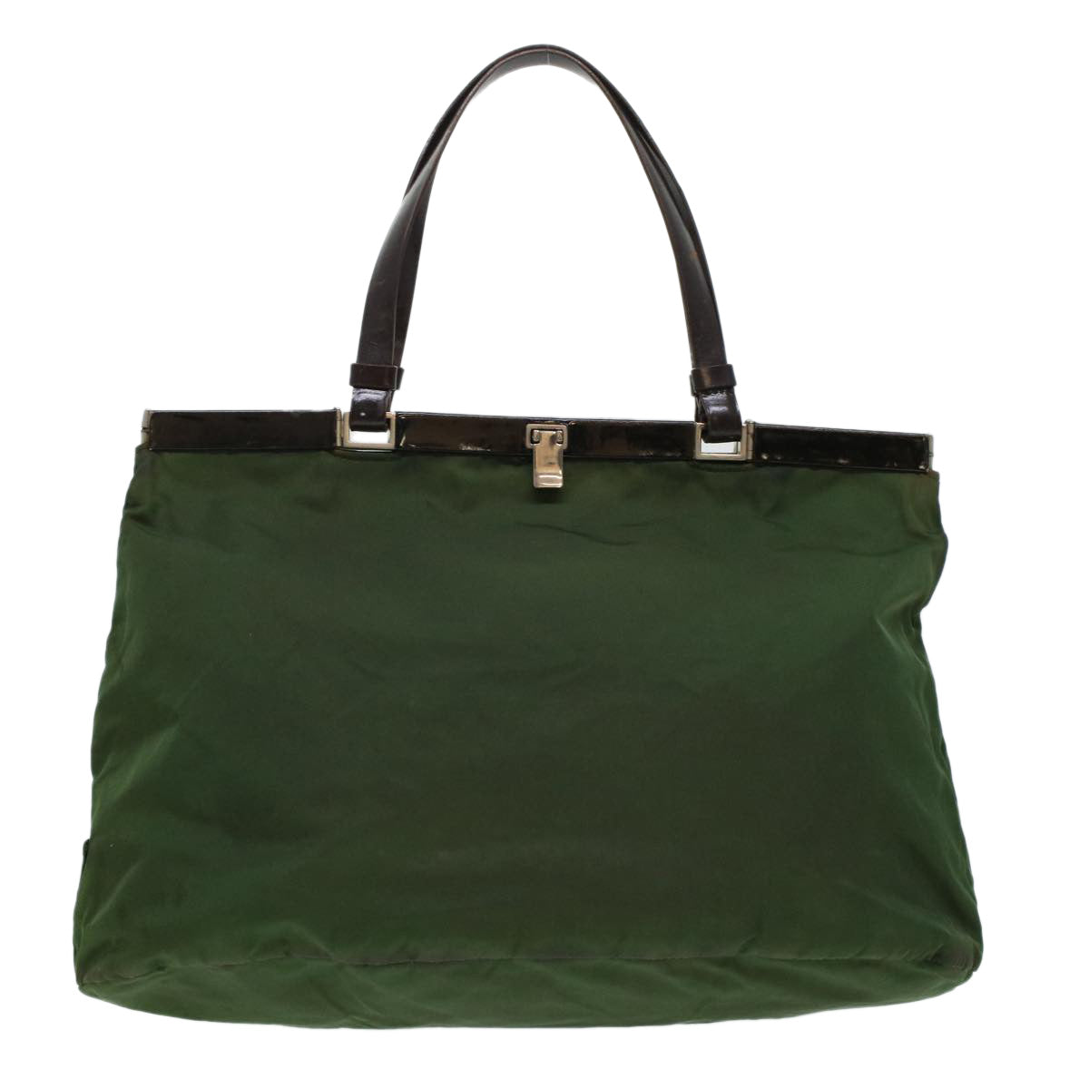Prada Tote Bag Nylon Green Nylon Green Bs5745