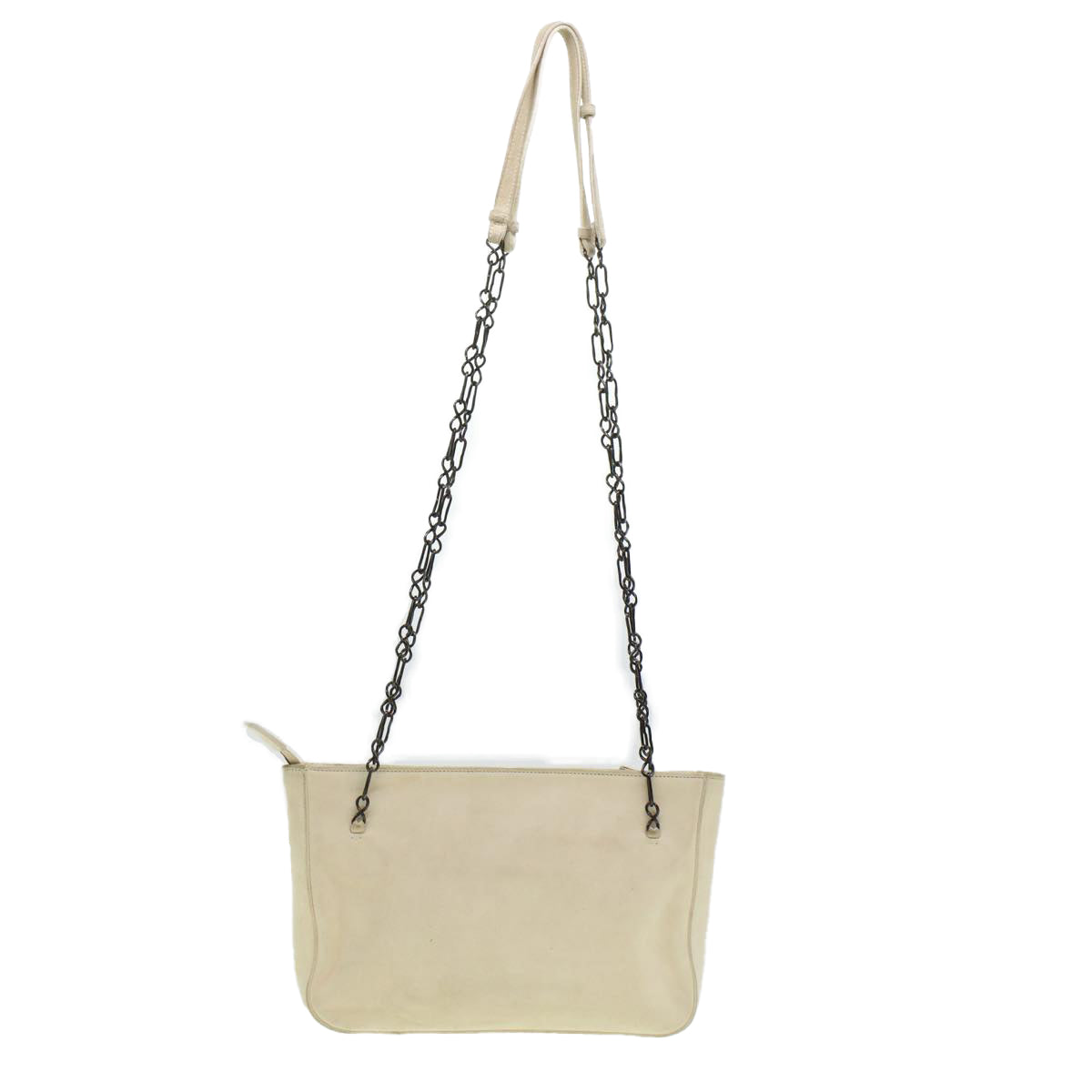 Prada Shoulder Bag Suede White