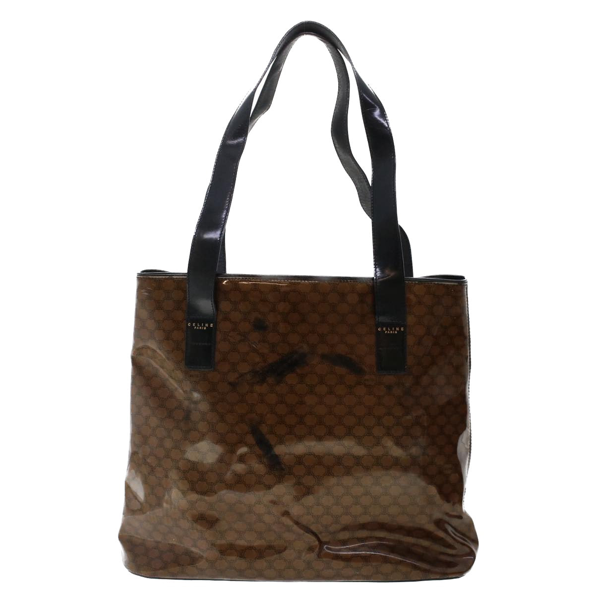 Luxury Macadam Pouch Shoulder Bag Enamel Set Canvas Black