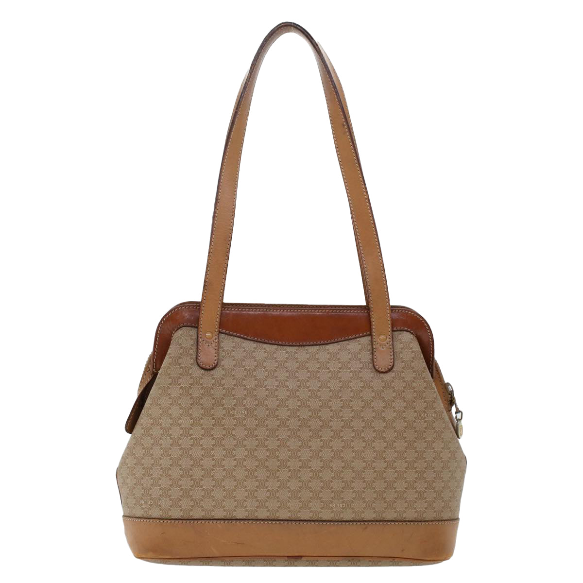 Luxury Macadam Pouch Shoulder Bag Set Canvas Beige