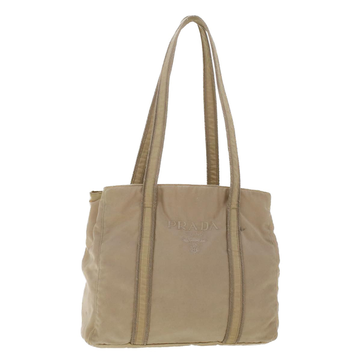 Prada Shoulder Bag Nylon Beige Nylon Beige Bs6608