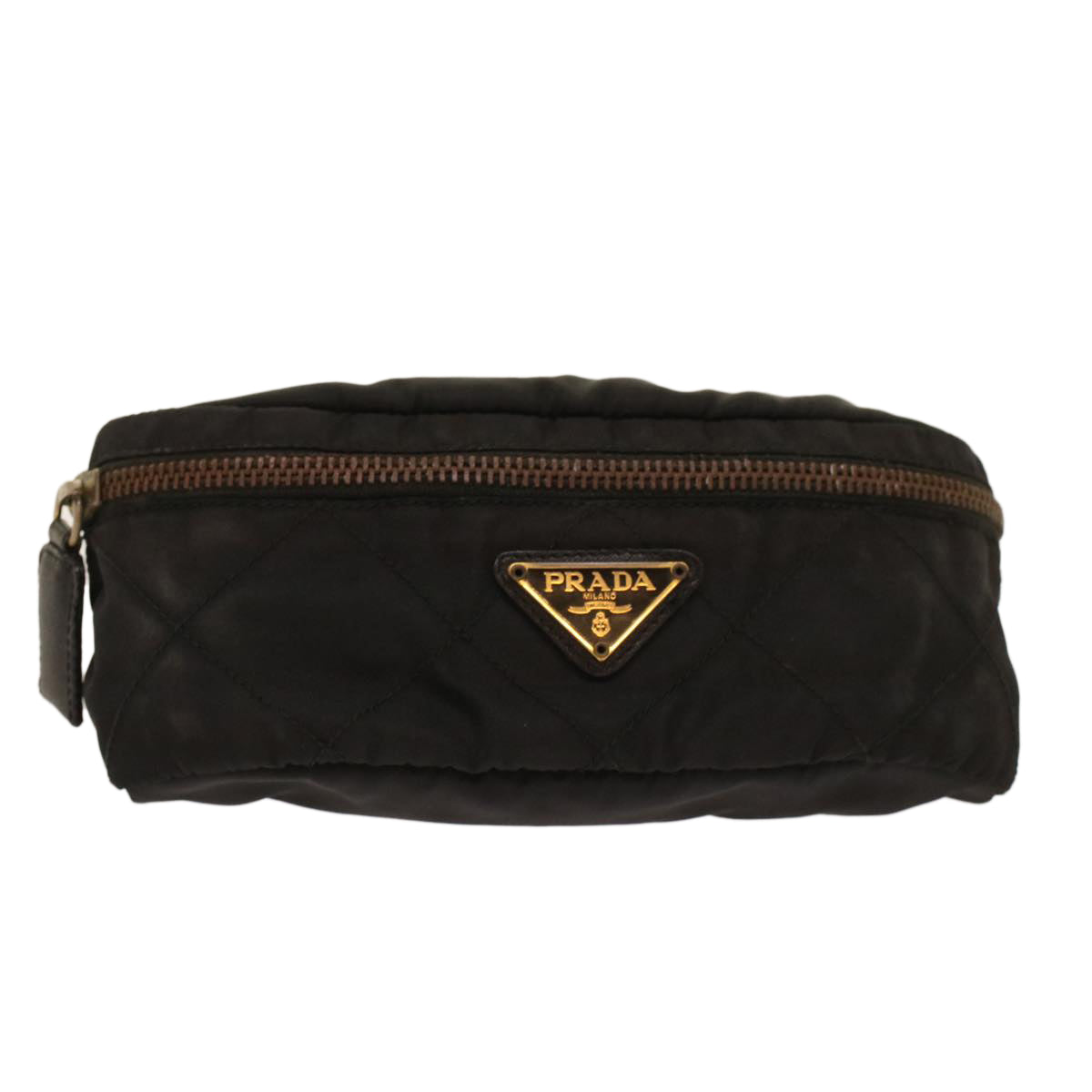 Prada Shoulder Bag Nylon Black Chain