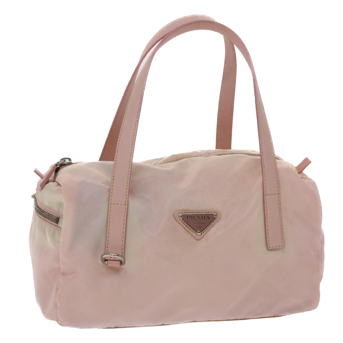 Prada Hand Bag Nylon Pink Travel Bag Nylon Pink Bs6844