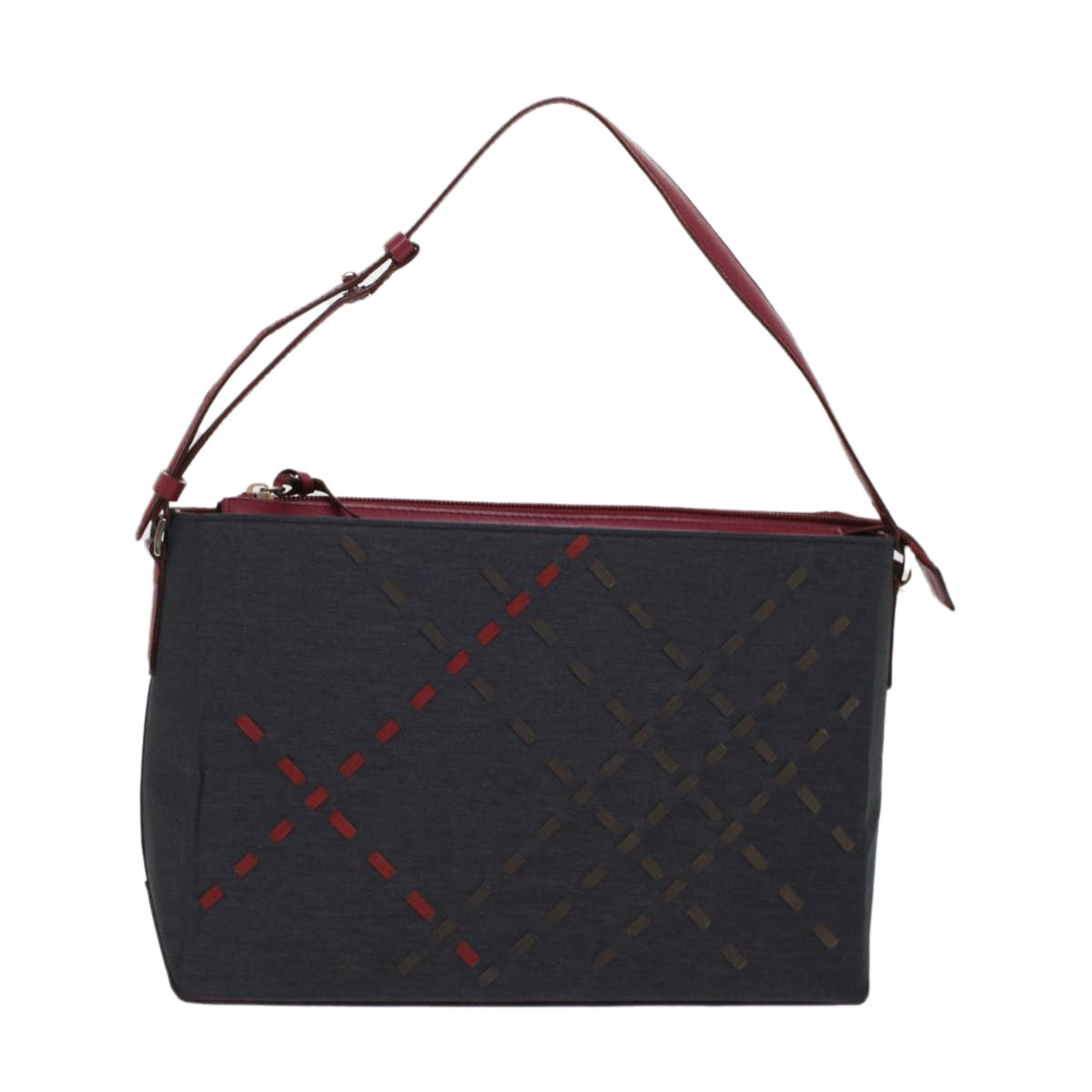 Burberry Luxury Shoulder Bag Auth Bs6887 Nylon Black