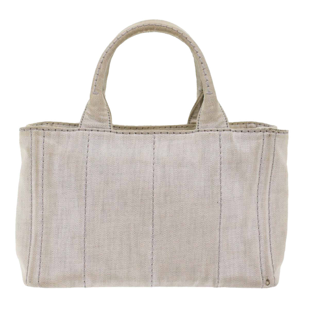 Prada Kanapa Pm Hand Bag Auth Canvas White Travel Bag