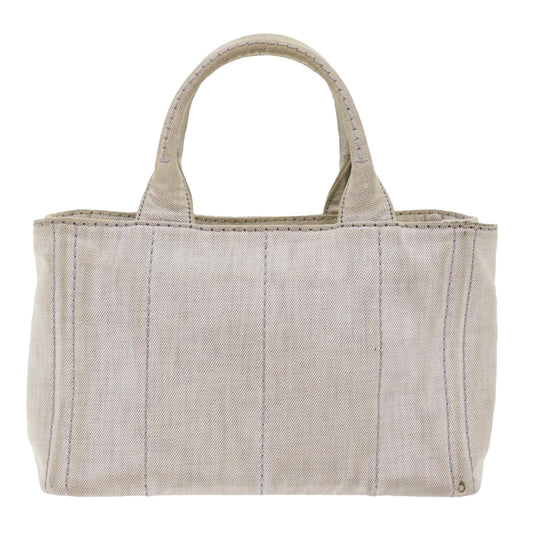 Prada Kanapa Pm Hand Bag Auth Canvas White Travel Bag