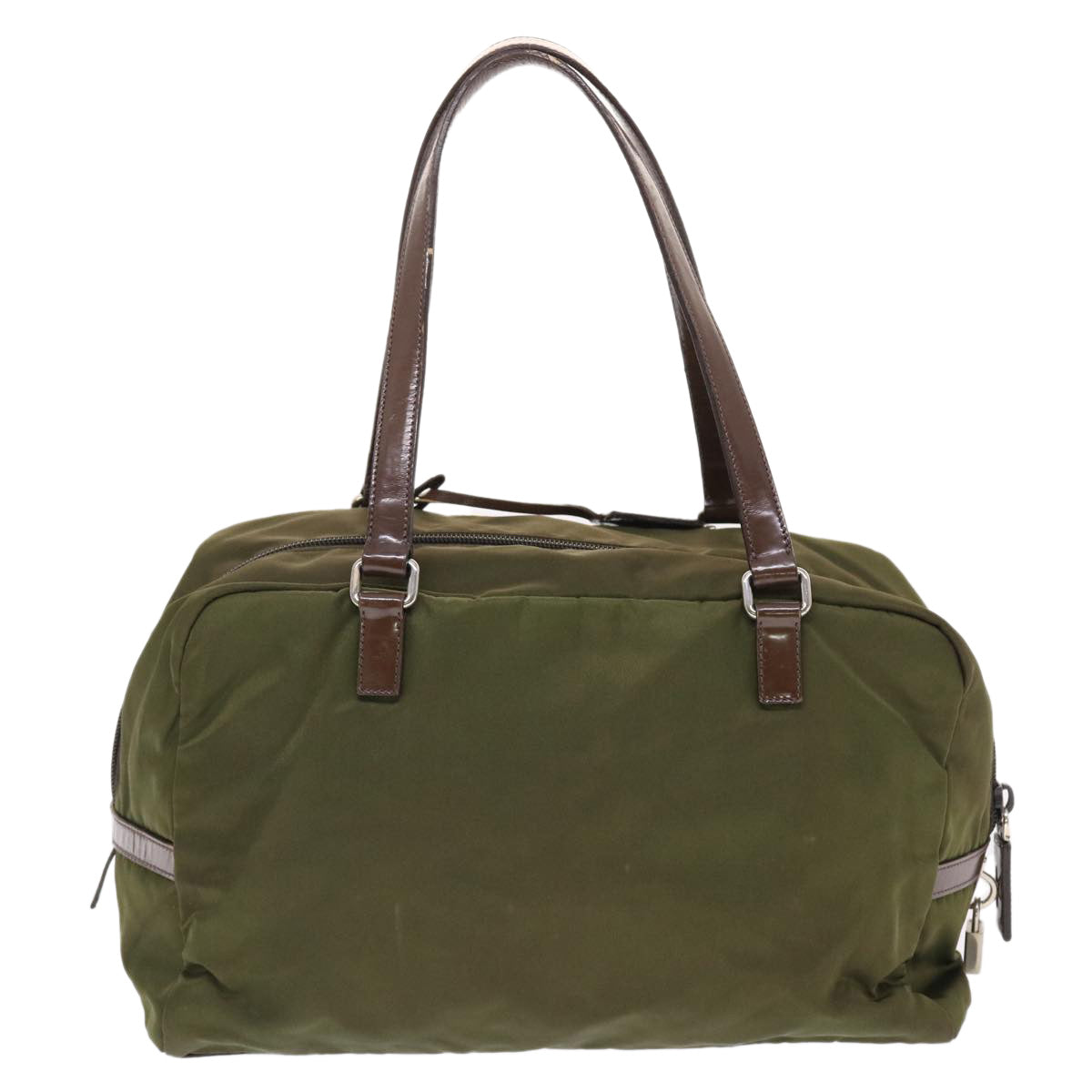 Prada Shoulder Bag Khaki Nylon Nylon Khaki Bs7166