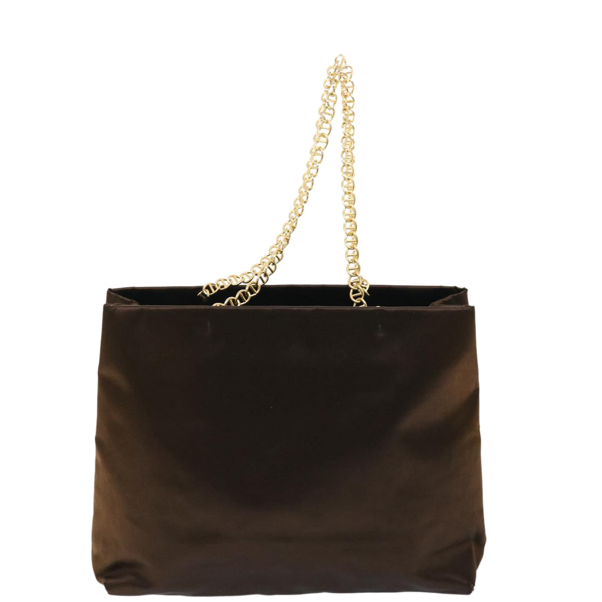Prada Shoulder Bag Velor Brown Chain
