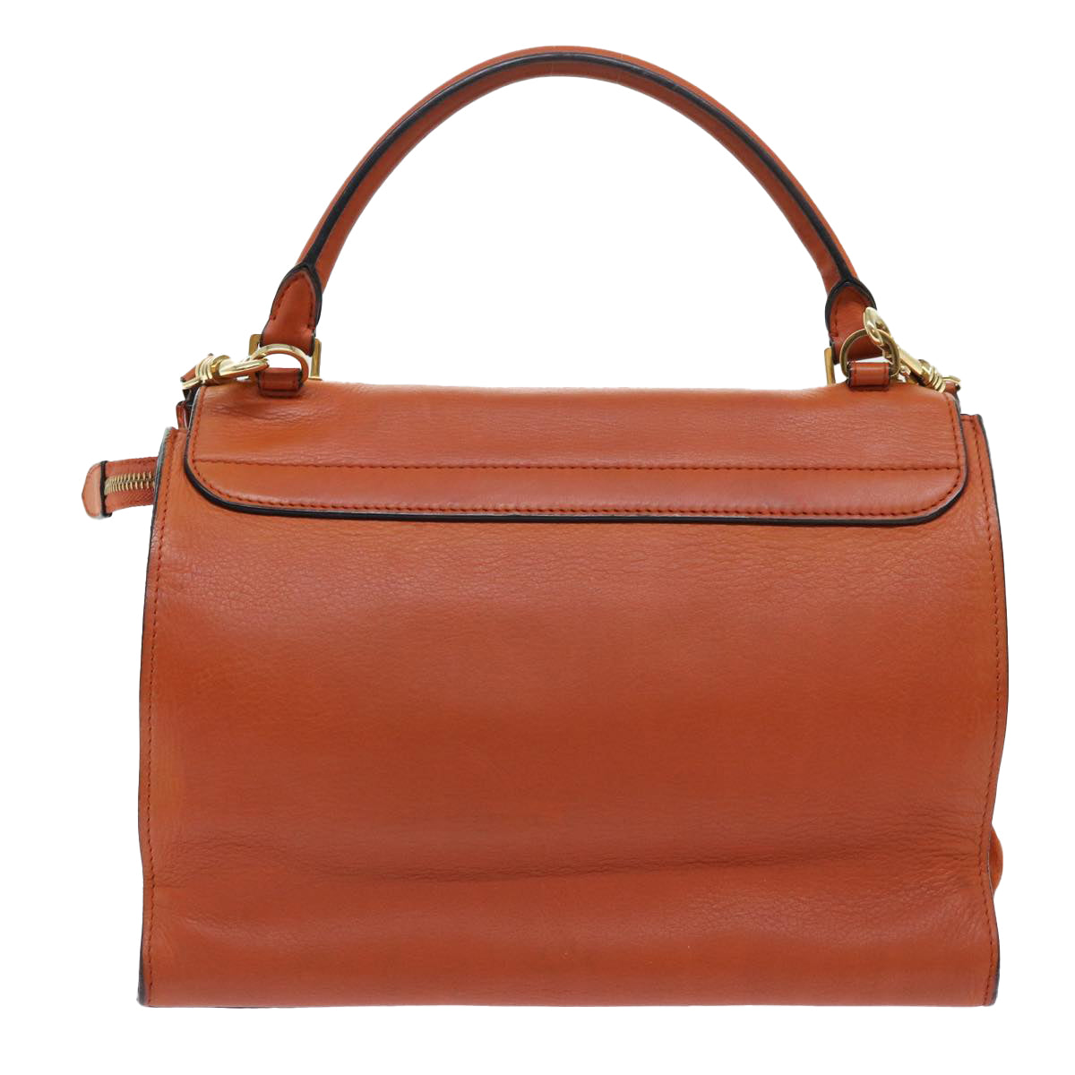 Luxury Shoulder Bag Way Orange Leather