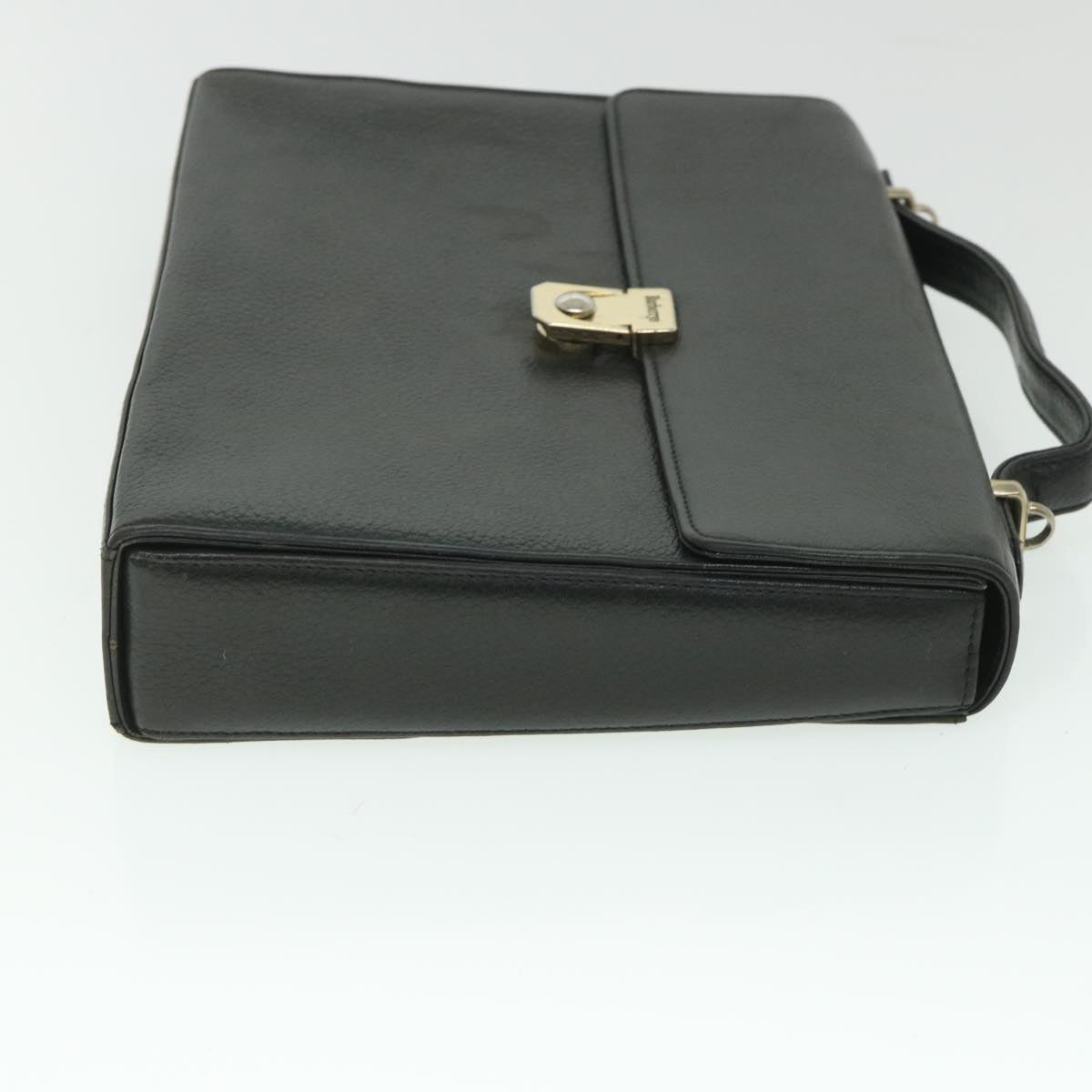 Burberry Luxury ss Hand Bag 2Way Auth Bs8729 Leather Black Travel Bag