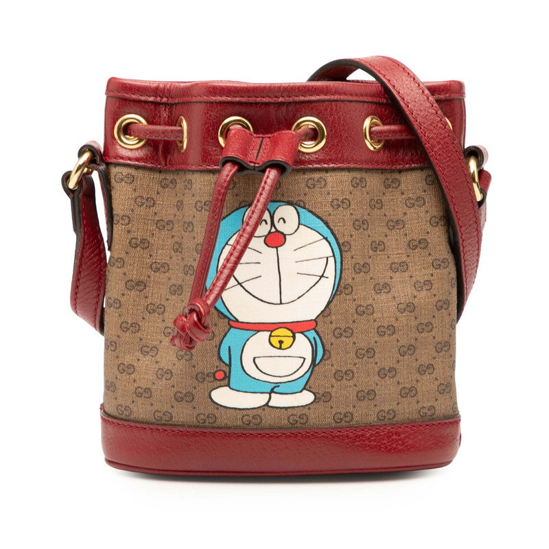 Gucci Doraemon Supreme Pvc Bag Mini Bucket Bucket Bag