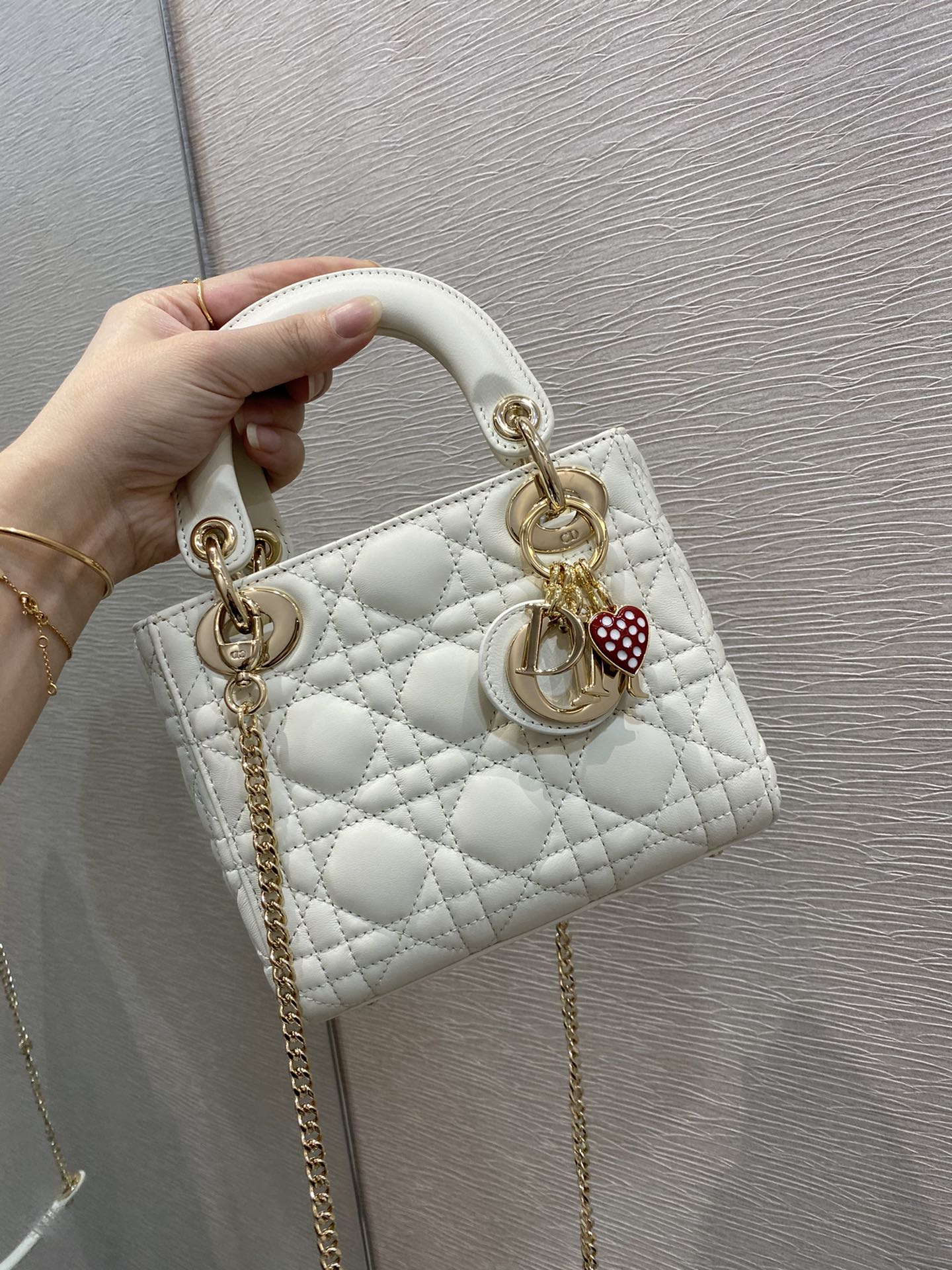 Lady Cd White Mini Travel Bag