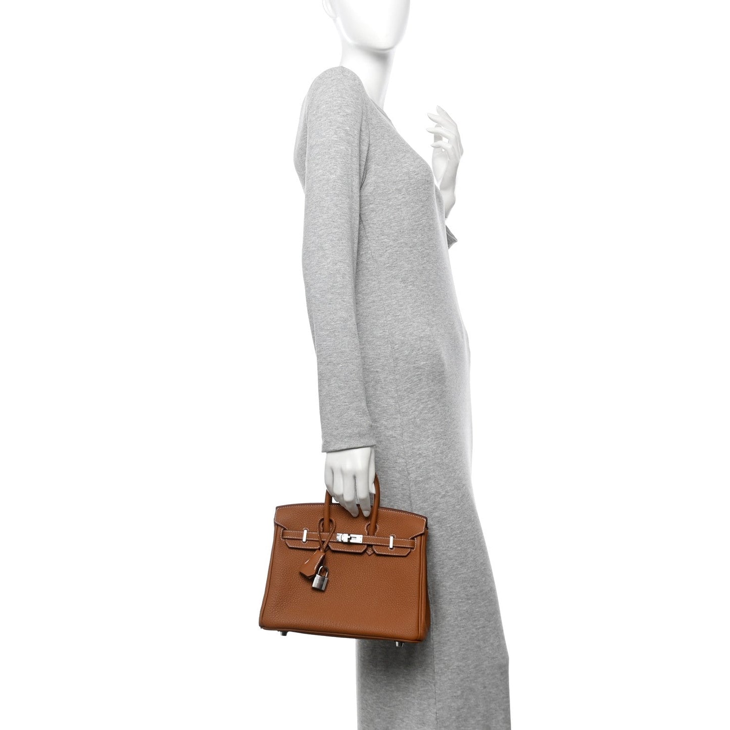 Hermes Togo Birkin Handbag Gold Travel Bag 25 Gold 1745939