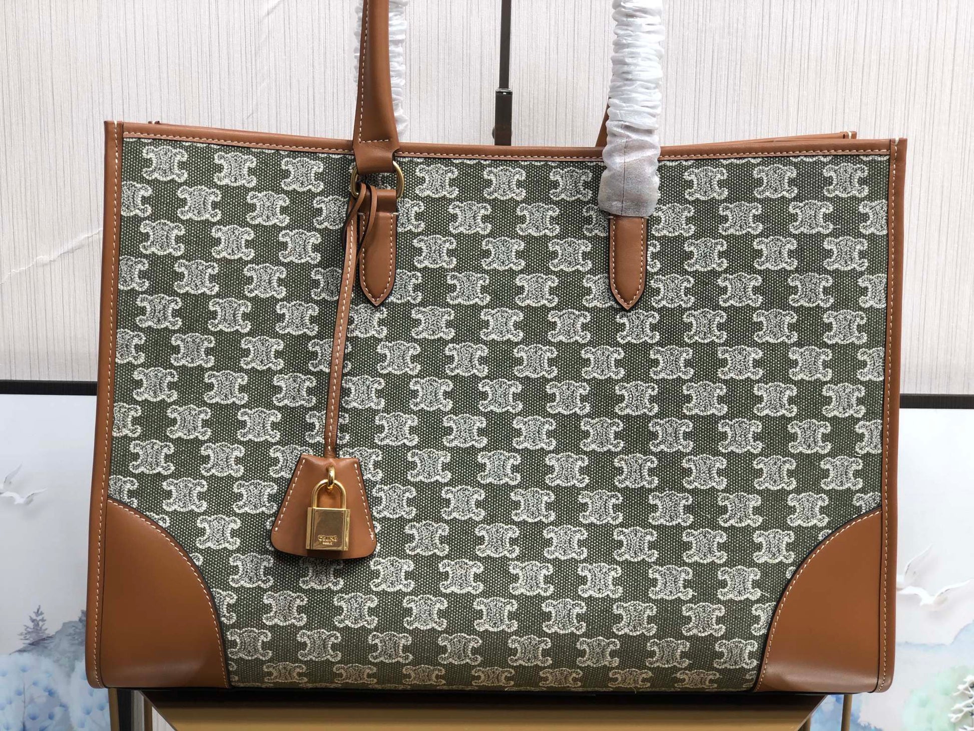 Top Quality Horizontal Cabas In Textile With Travel Bag